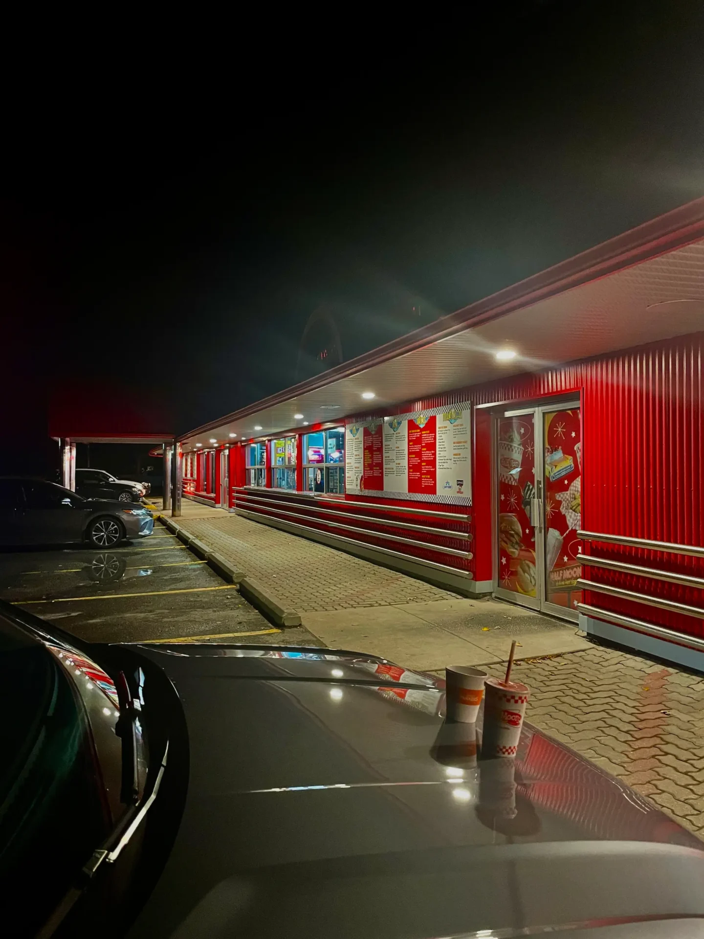 Half Moon Drive In parking 2