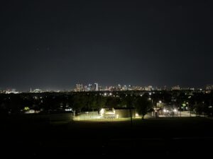 Westview Off-Leash Dog Park: Winnipeg's "Garbage Hill" and the First Park We Ever Walked in Canada 11 City skyline at night with lights from buildings and streetlights visible